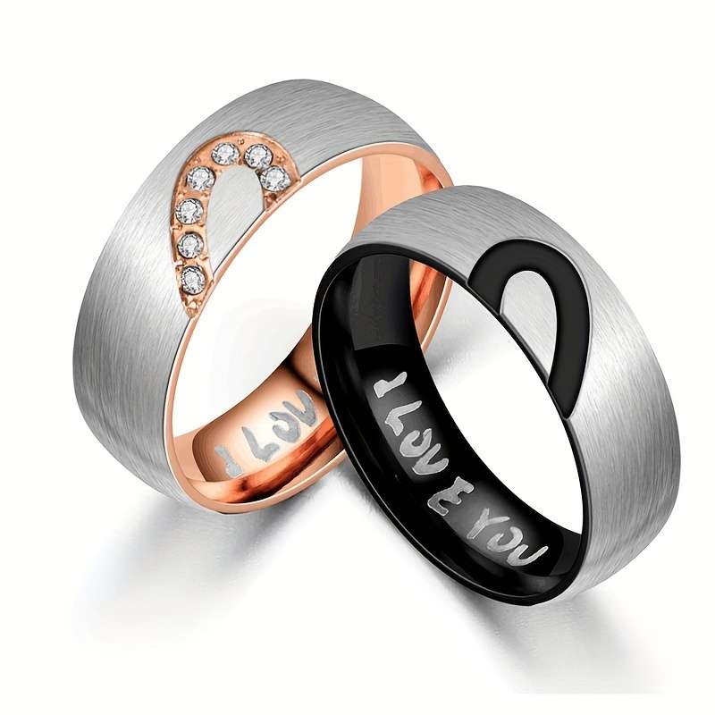 Delicate Heart Gift For Her Statement Ring Applicable People Male Size 10