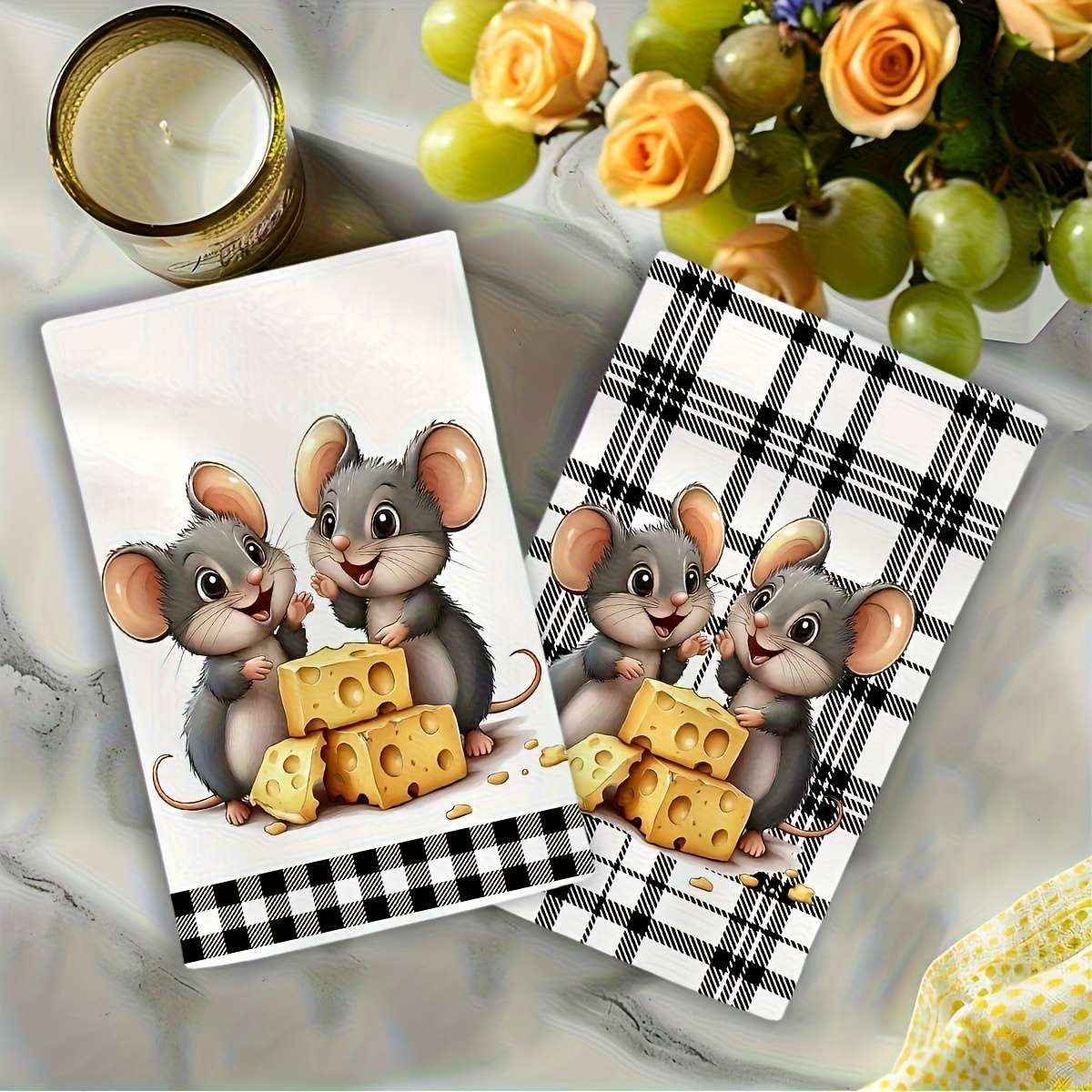 Rag Quantity Cute Mouse 2Pcs