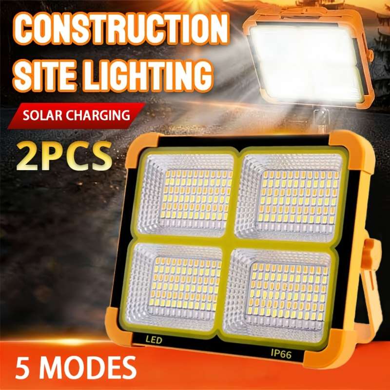 Solar Emergency Lights Items Portable Lamp 2Pcs