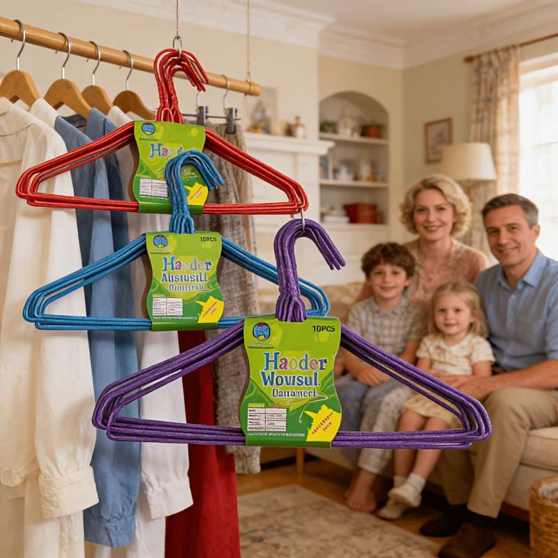 Coat Hanger Items 10Pcs Red