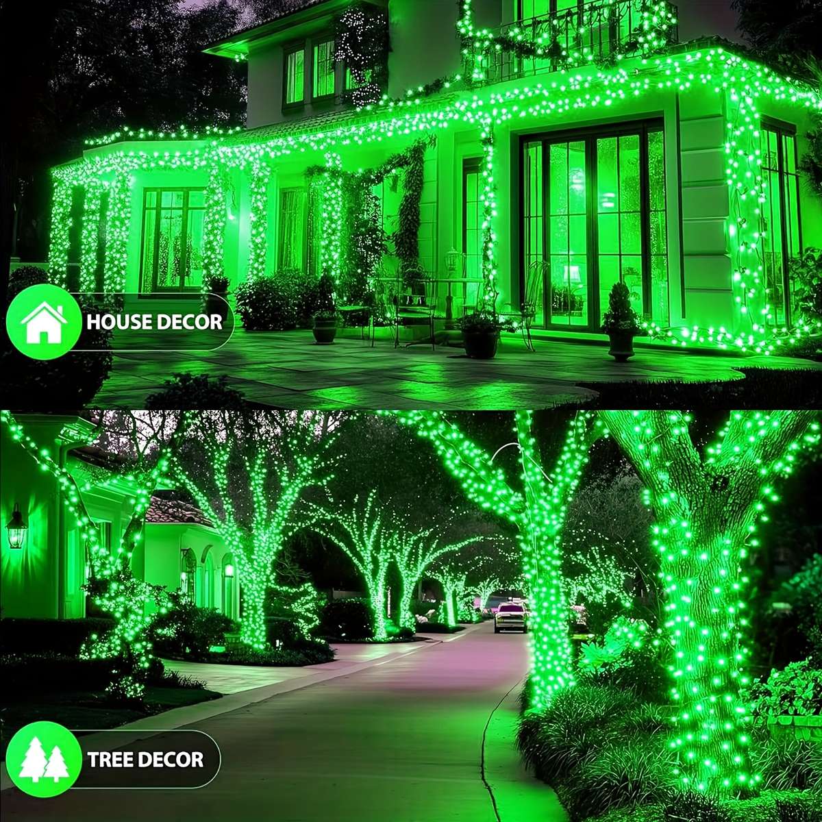 String Lights Color Green Model7M 22.97Ft 50Led
