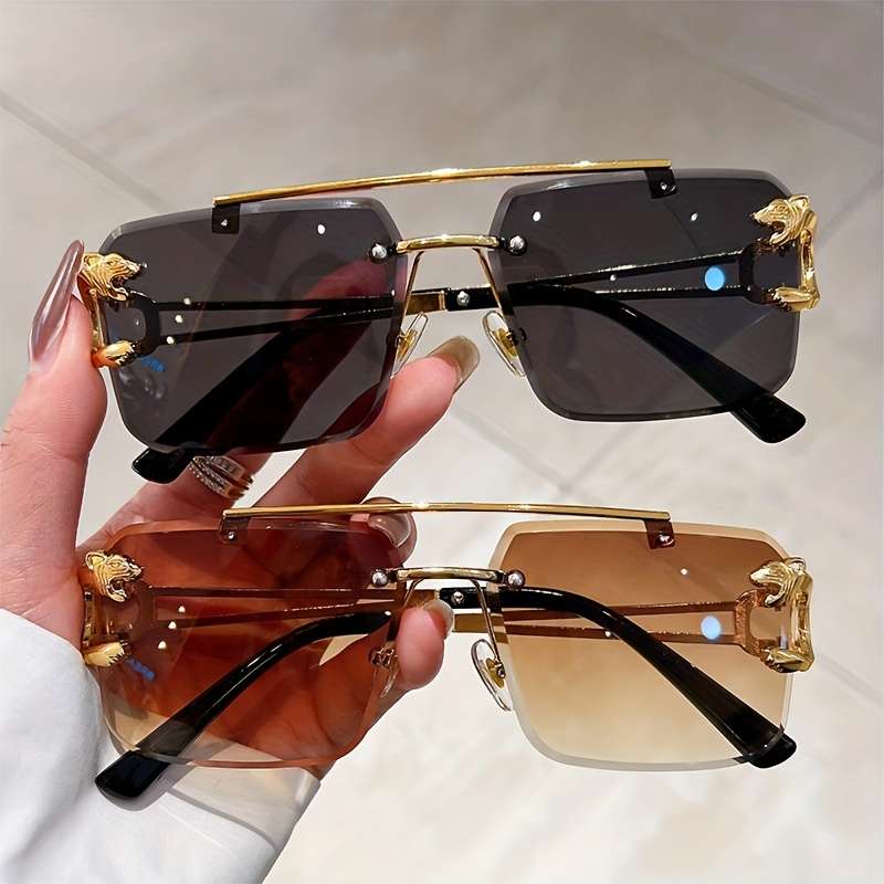 Mens Glasses Color Transparent Brown  Add  Dark Gray