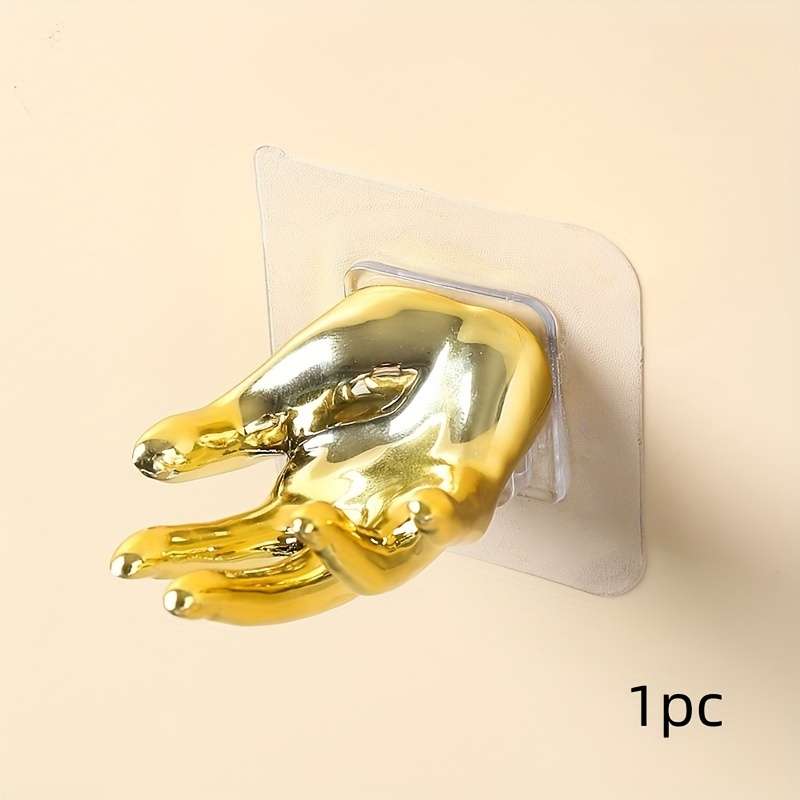 Creative Five Finger Adhesive Pegs For The Bedroom Living color Blue 1pc