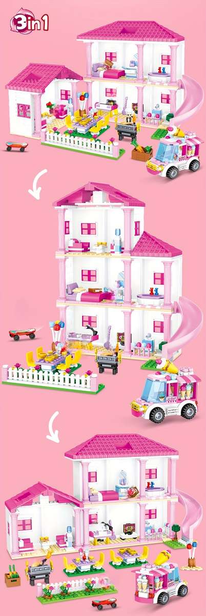 Building Toy Architectural Model Toy Set Quantity 1142Pcs