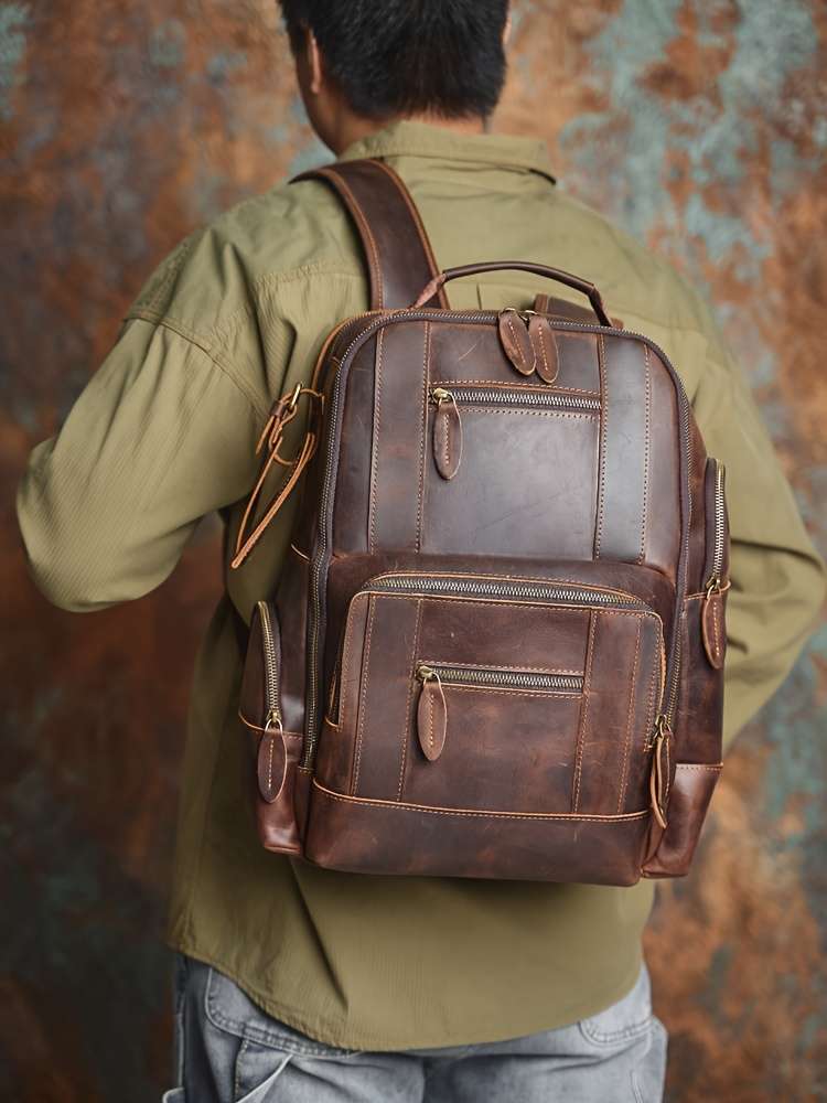 Men S Backpack Retro Coffee