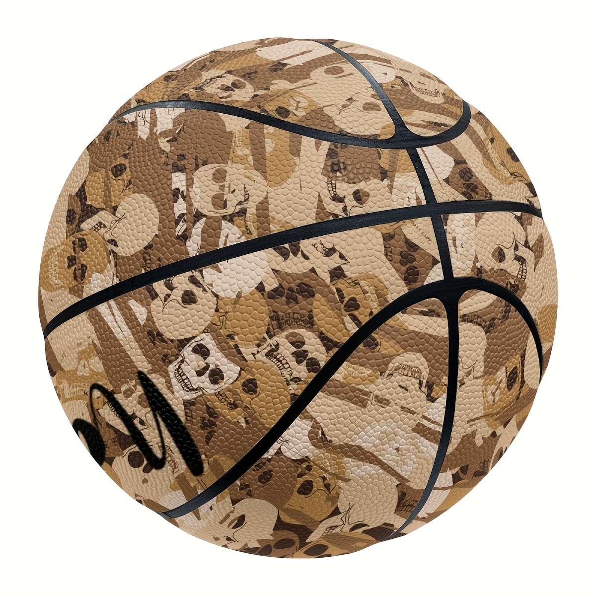 Basketball Color Full Skull Print Size7