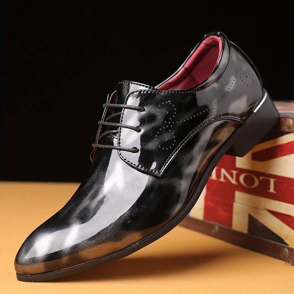 Mens Leather Shoes Color Red Sizeuk 7