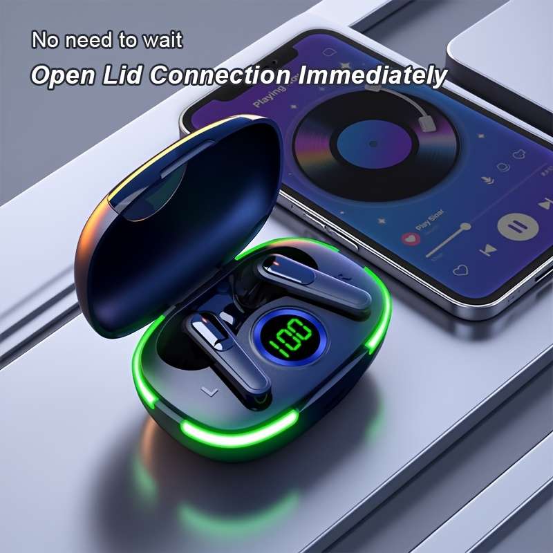 Rechargeable Wireless Earbuds Headphones Headset