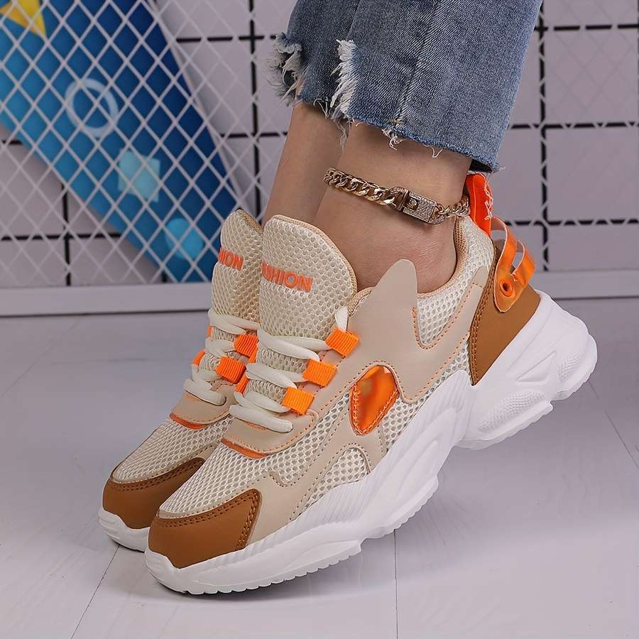 Women S Sneakers Color Orangered Sizeuk 5