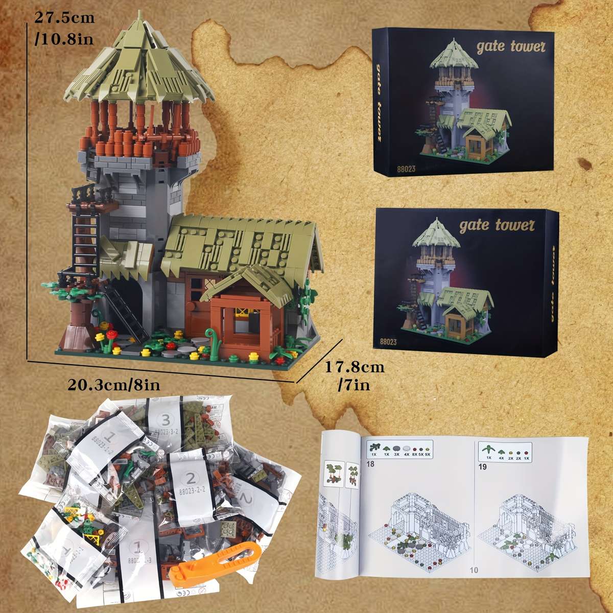 Building Toy Architectural Model Toy Set Style House