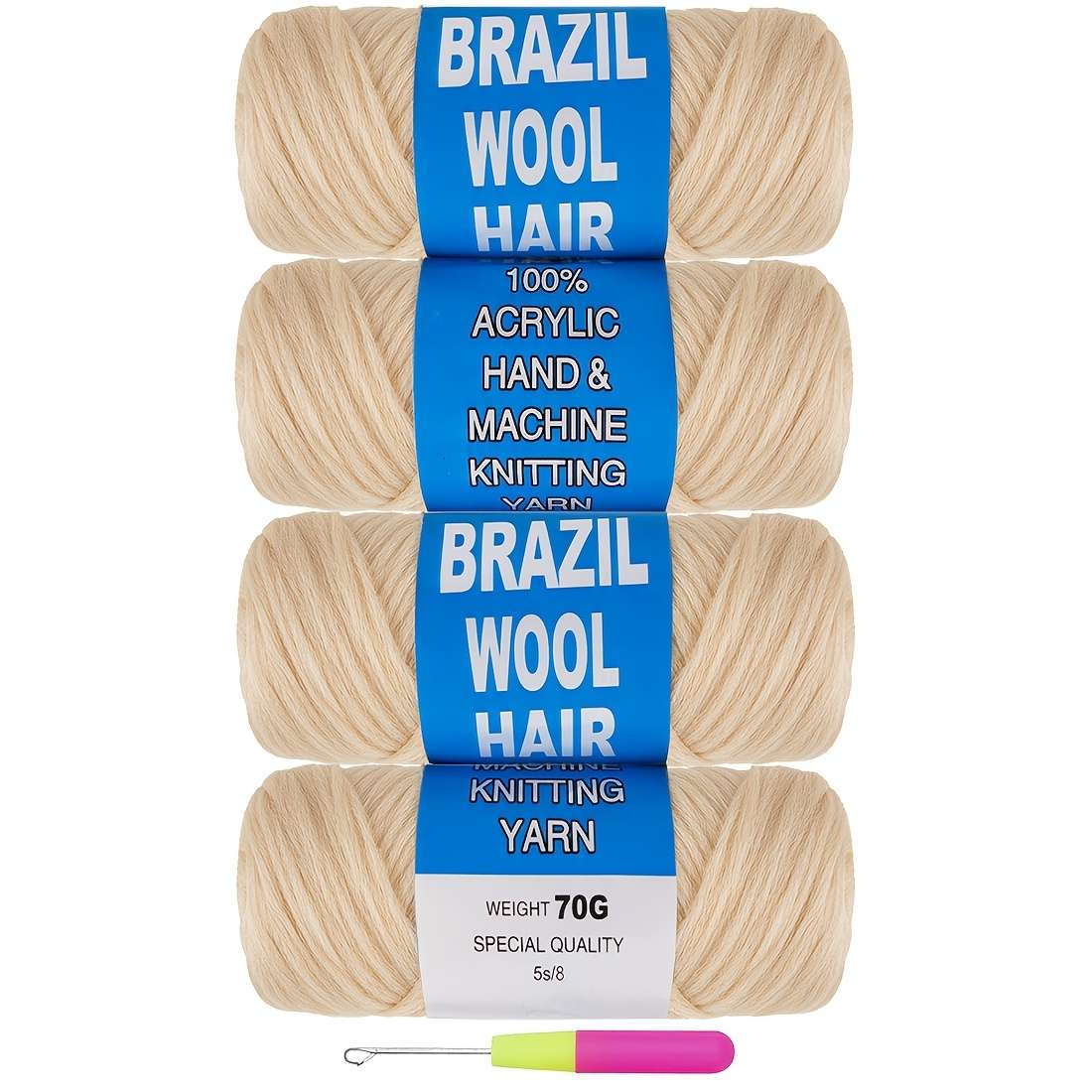 Hair Braiding Products Color 4Rollblack Hair Length20.32Cm