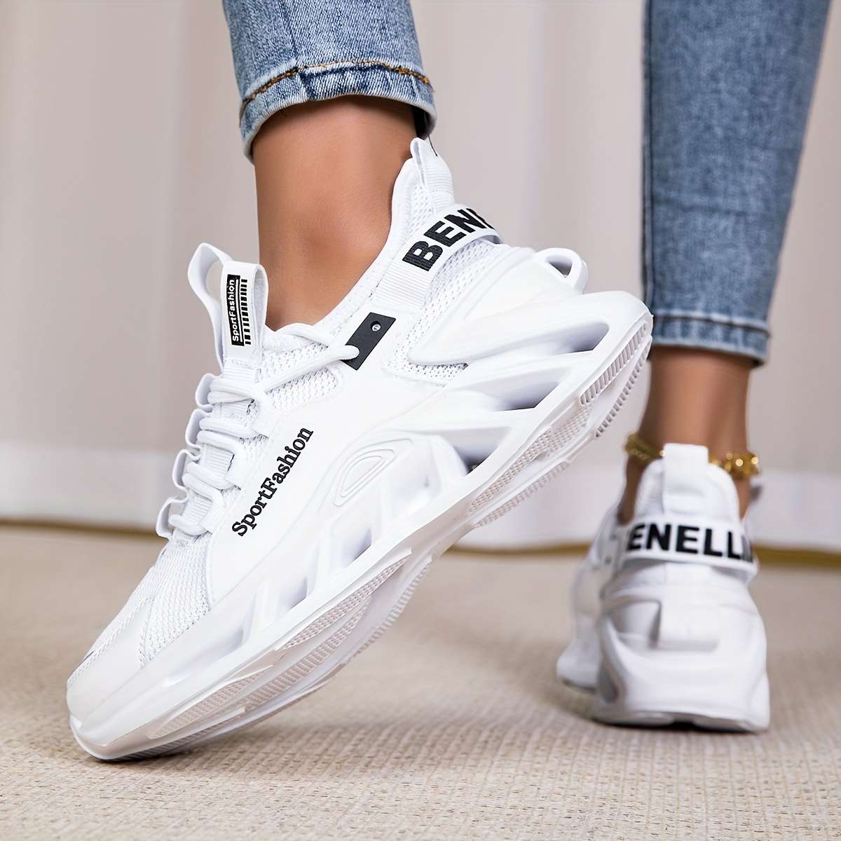 Women S Sneakers Color White Sizeuk 5.5