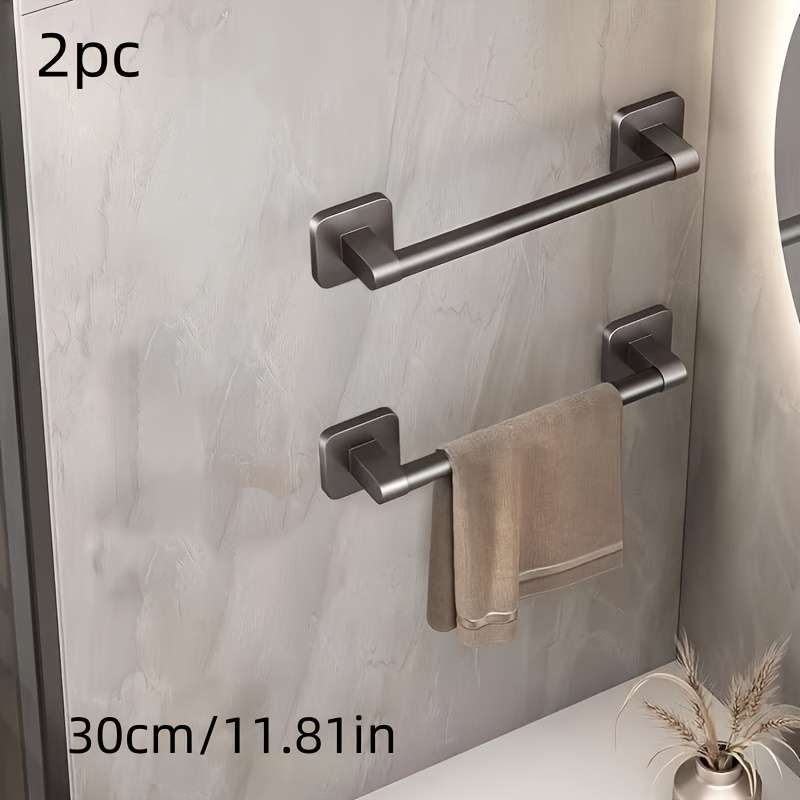 Bathroom Storage Rack Color 2Pc Black Towel Rack 19.69 Inc