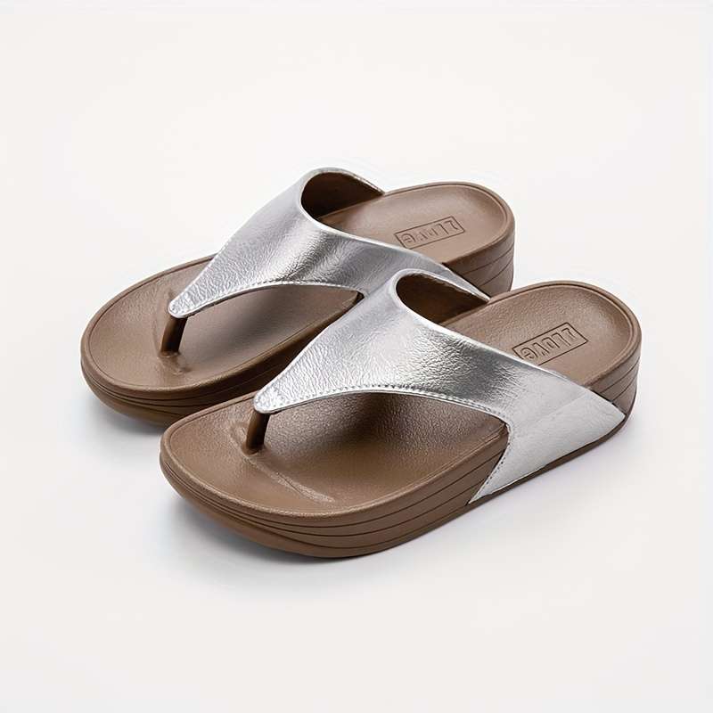 Ladies Summer Flip Flops Leopard Print Uk 3