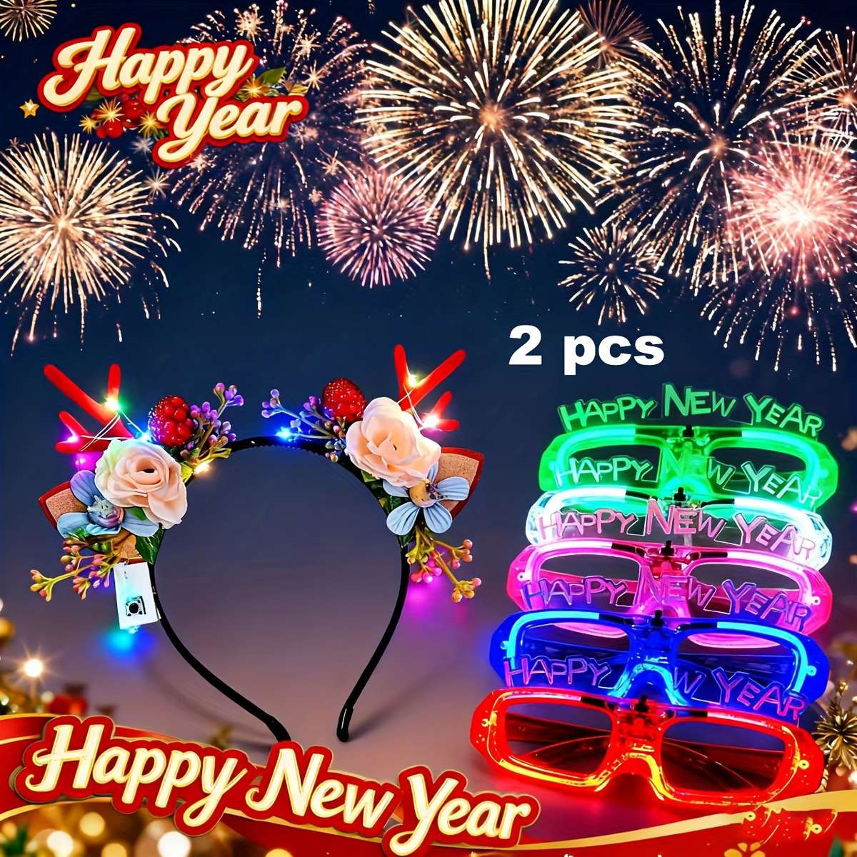 Mens Glasses Color 2Pcs Random Style