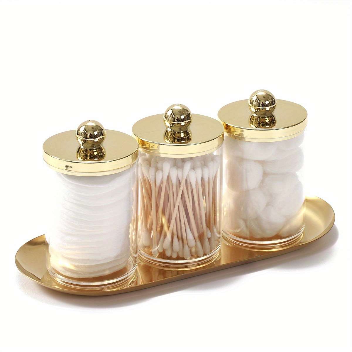 Antibacterial Box 3Pcs1Pcs Golden Tray