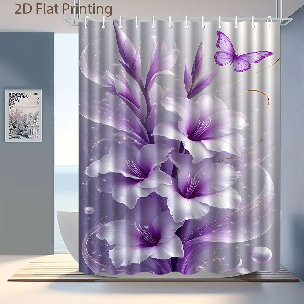 Waterproof Shower Curtain Color Polychrome Size 180X180 180.01Cm*180.01Cm