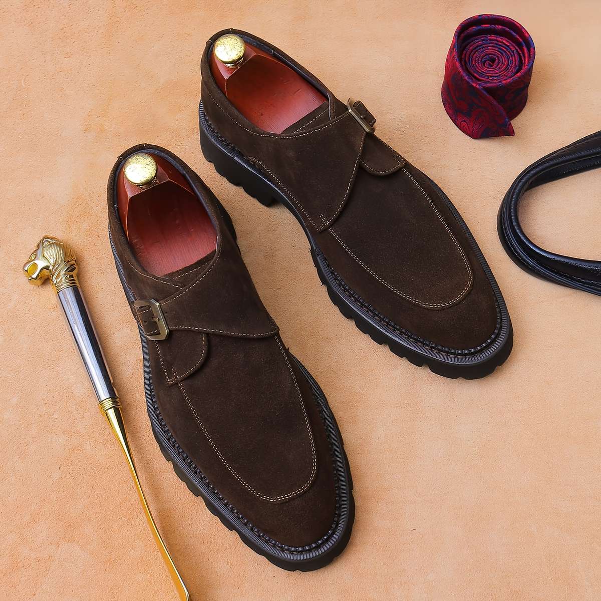 Mens Leather Shoes Color Black Sizeuk 8