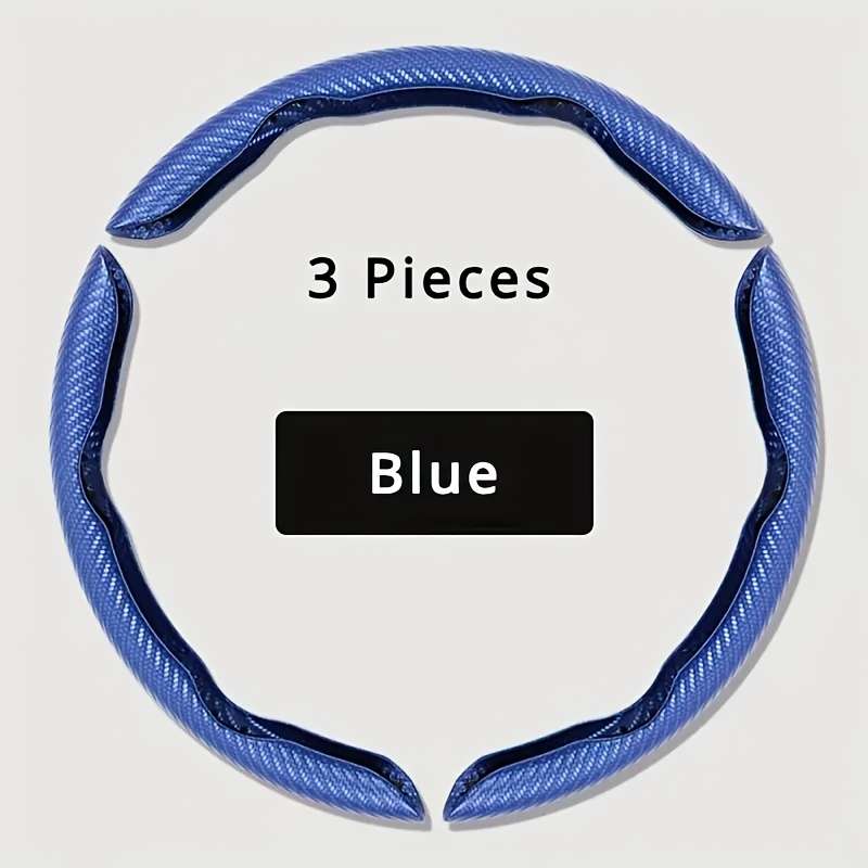 Car Steering Wheel Cover Three Piece Set White