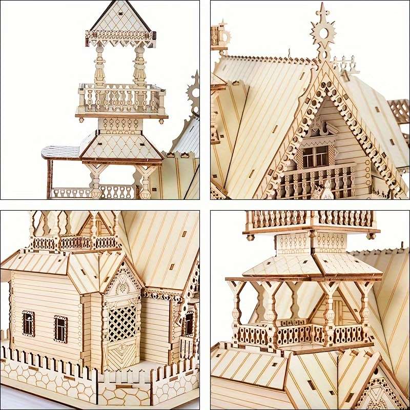 Building Toy Architectural Model Toy Set Material Wood
