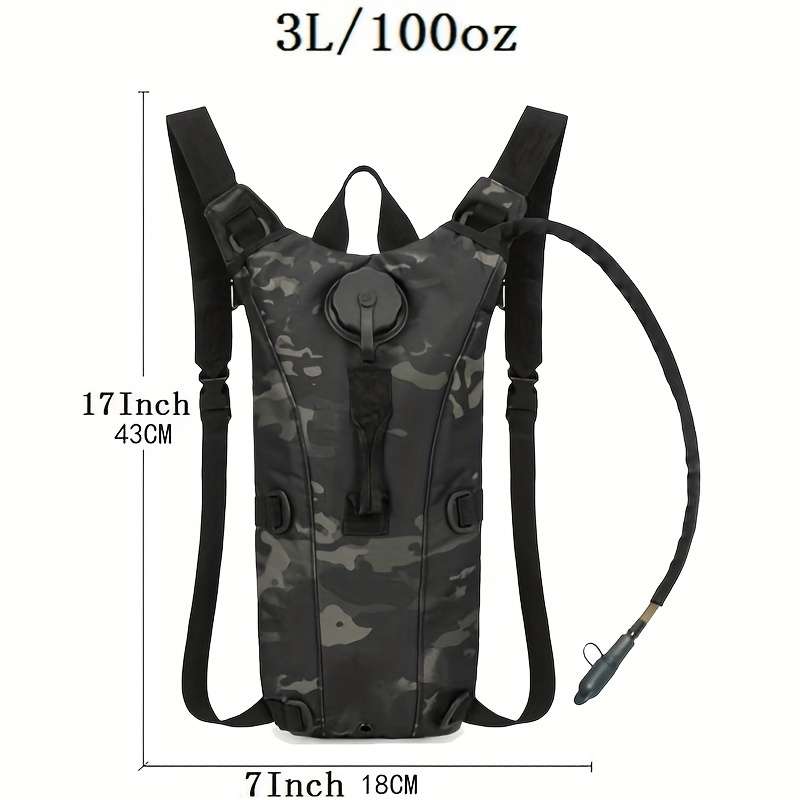 Portable Tactical Water Hydration Pack Outdoor 3l Water Bladder Carrier