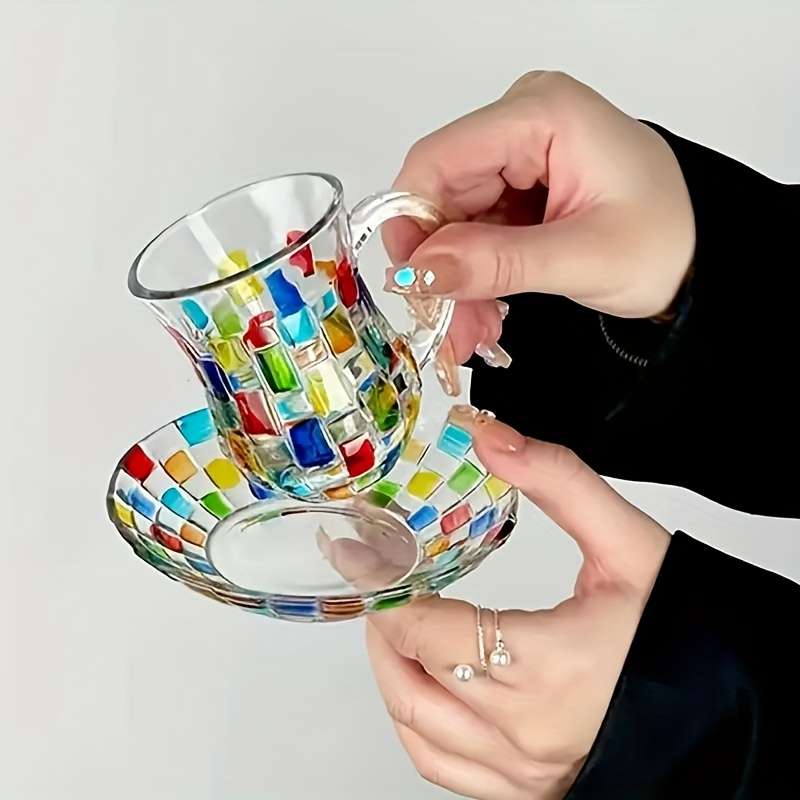 Water Cup Style Waist Length Coffee Cup And Saucer Set