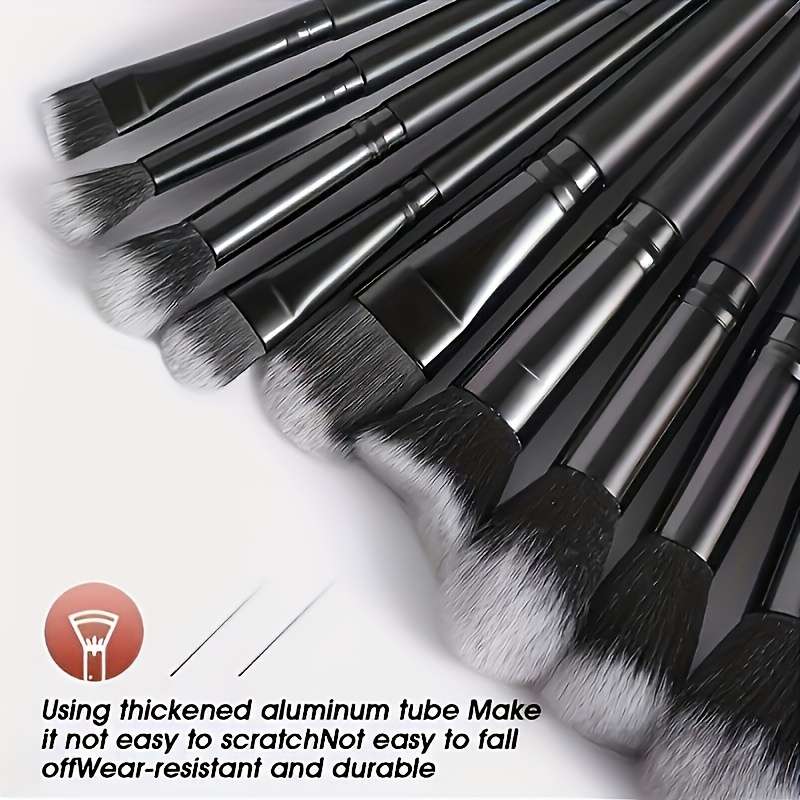 Makeup Brush Set Color Black Quantity16Pcs