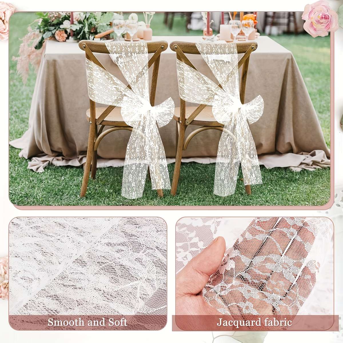 Wedding Supplies Color White Size 7*108Inch 18*275Cm