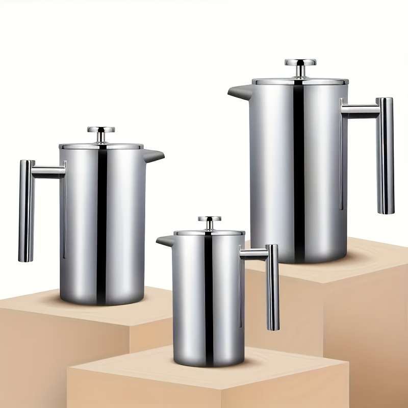 Premium Stainless Steel French Press Coffee Maker Double Walled Insulated