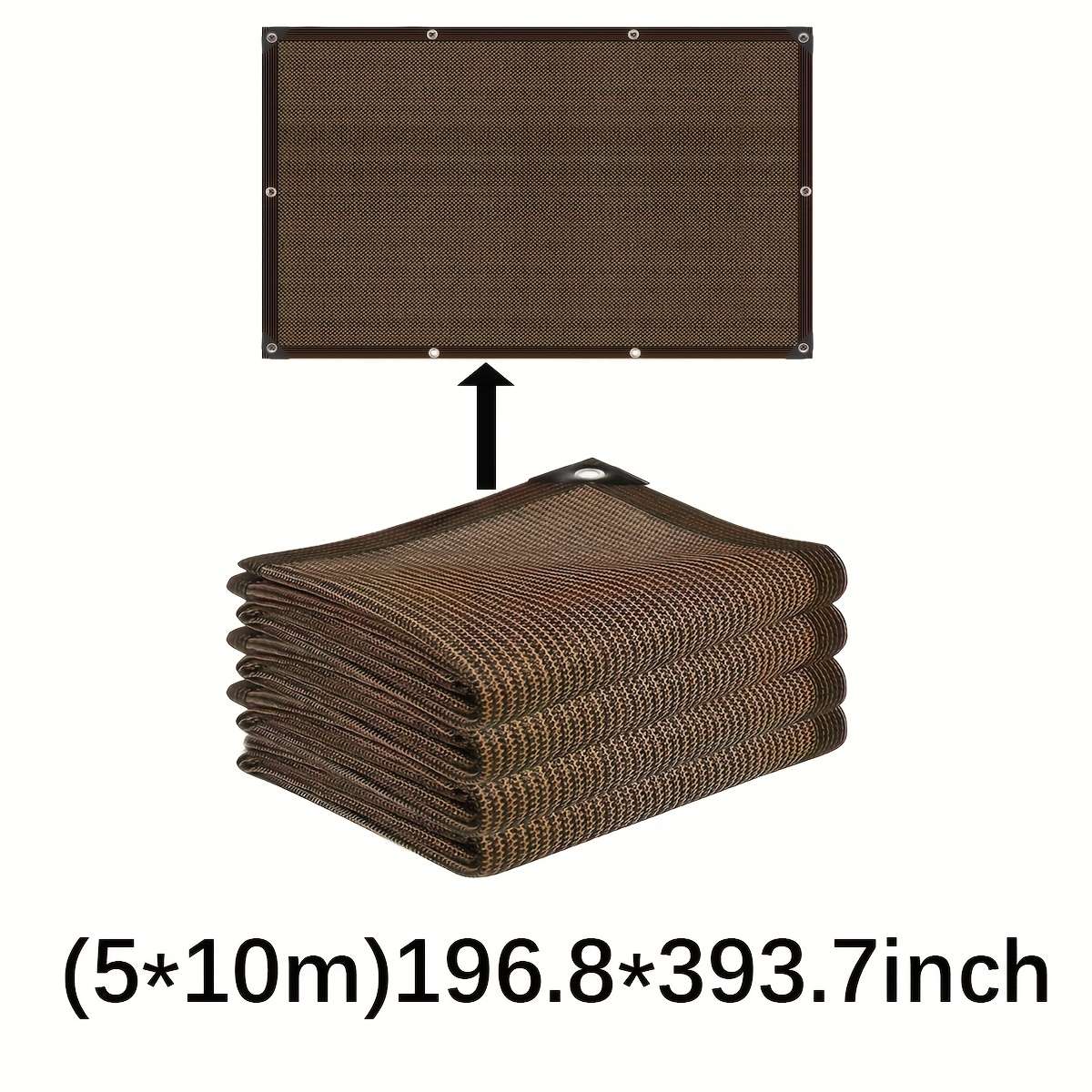 Shade Net Size Brown 5*10M 196.8*393.7 Inches
