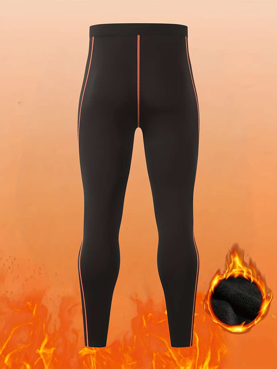 Thermal Underwear Color Black Orange Line Sizes