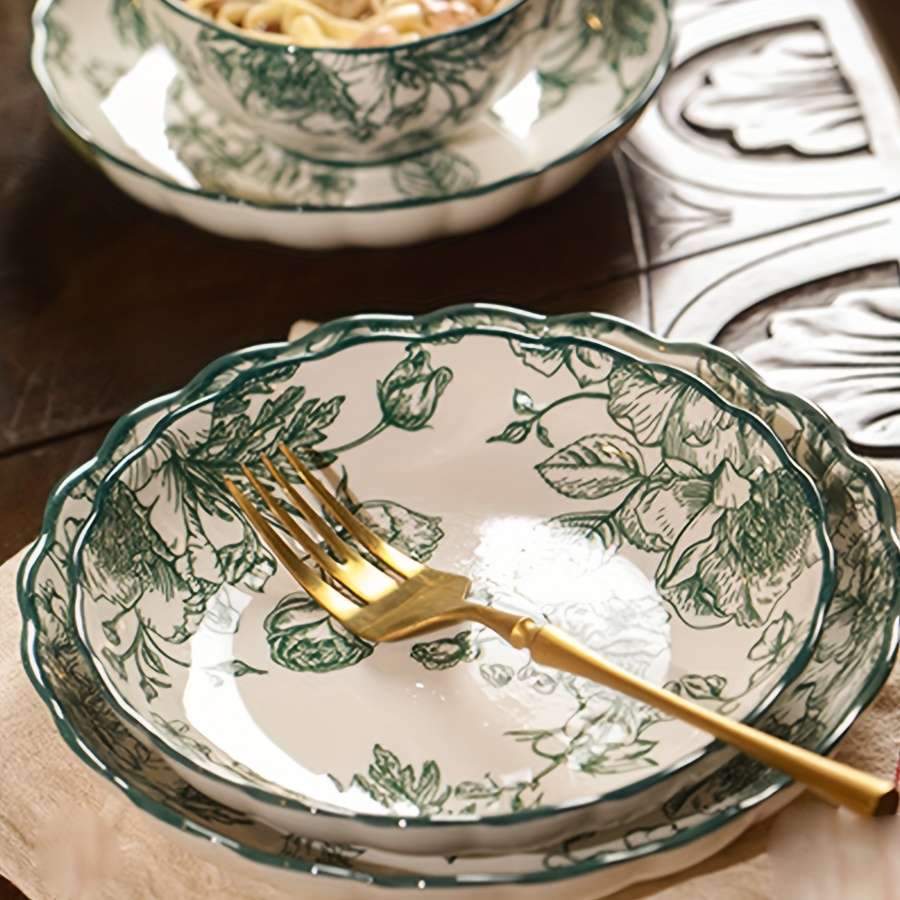 Bowl Color 6Pcs  2 Sauce Dishes  2 Bowls  2 Platters