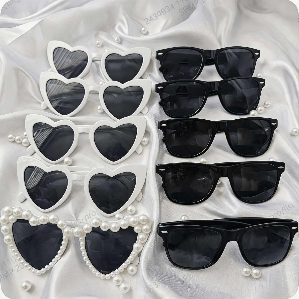 Wedding Supplies Color 10Pcs 5 White & 5 Black