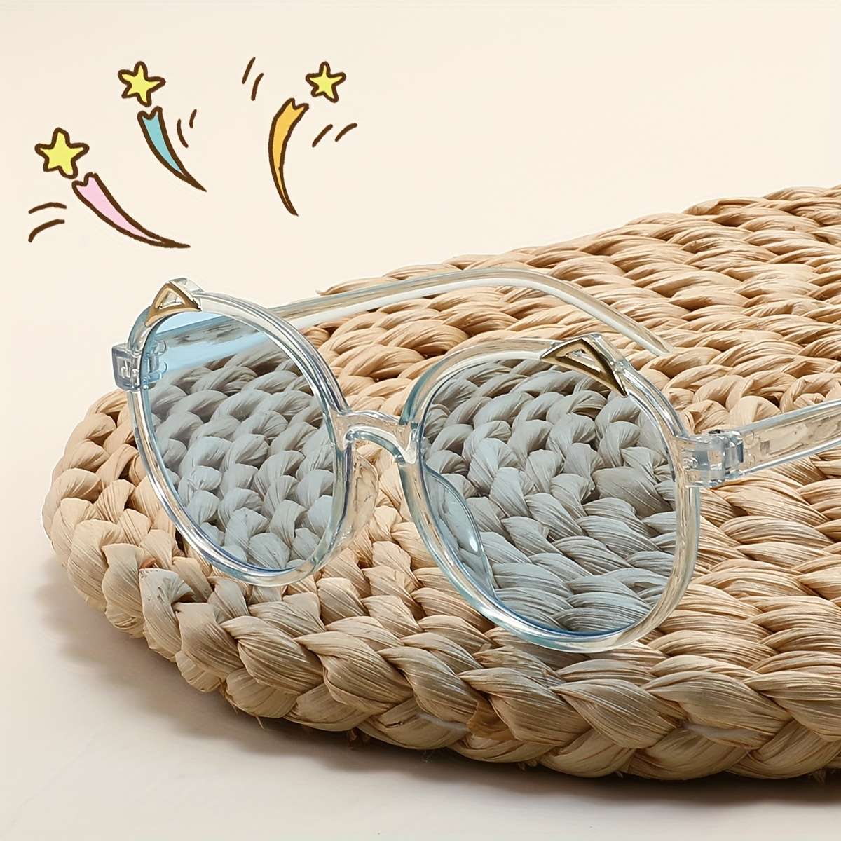 Kids Glasses Color Transparent Tea