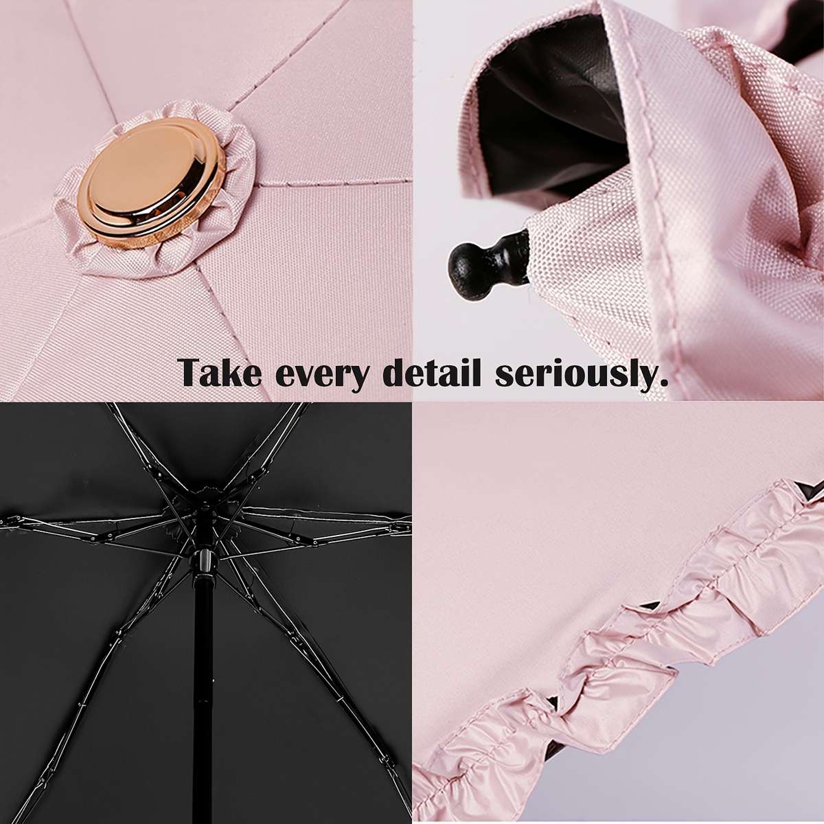 Umbrella Color White  Small Golden Hook