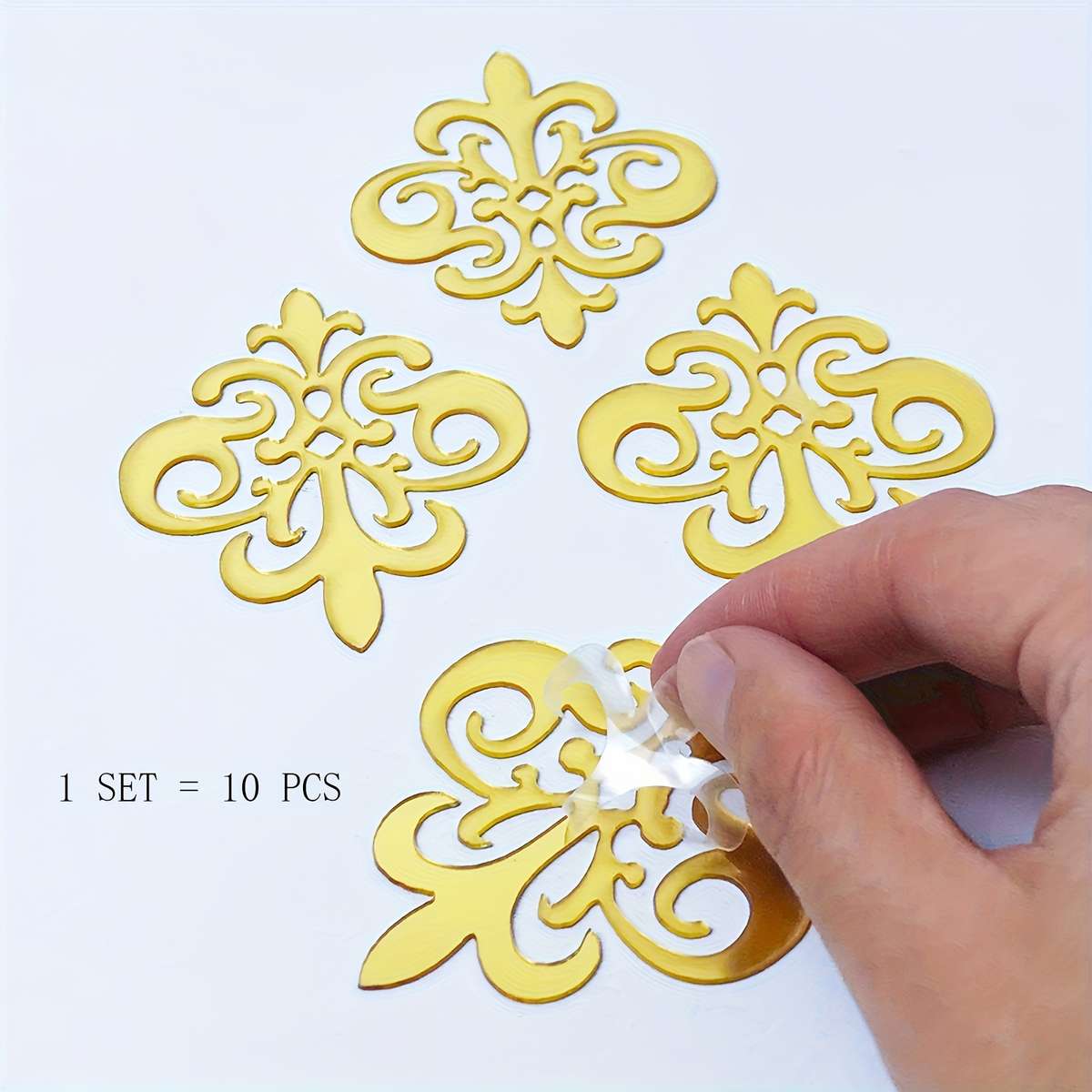 Stylish Vinyl Wardrobe Wrap 568 color Golden Quantity 10pcs