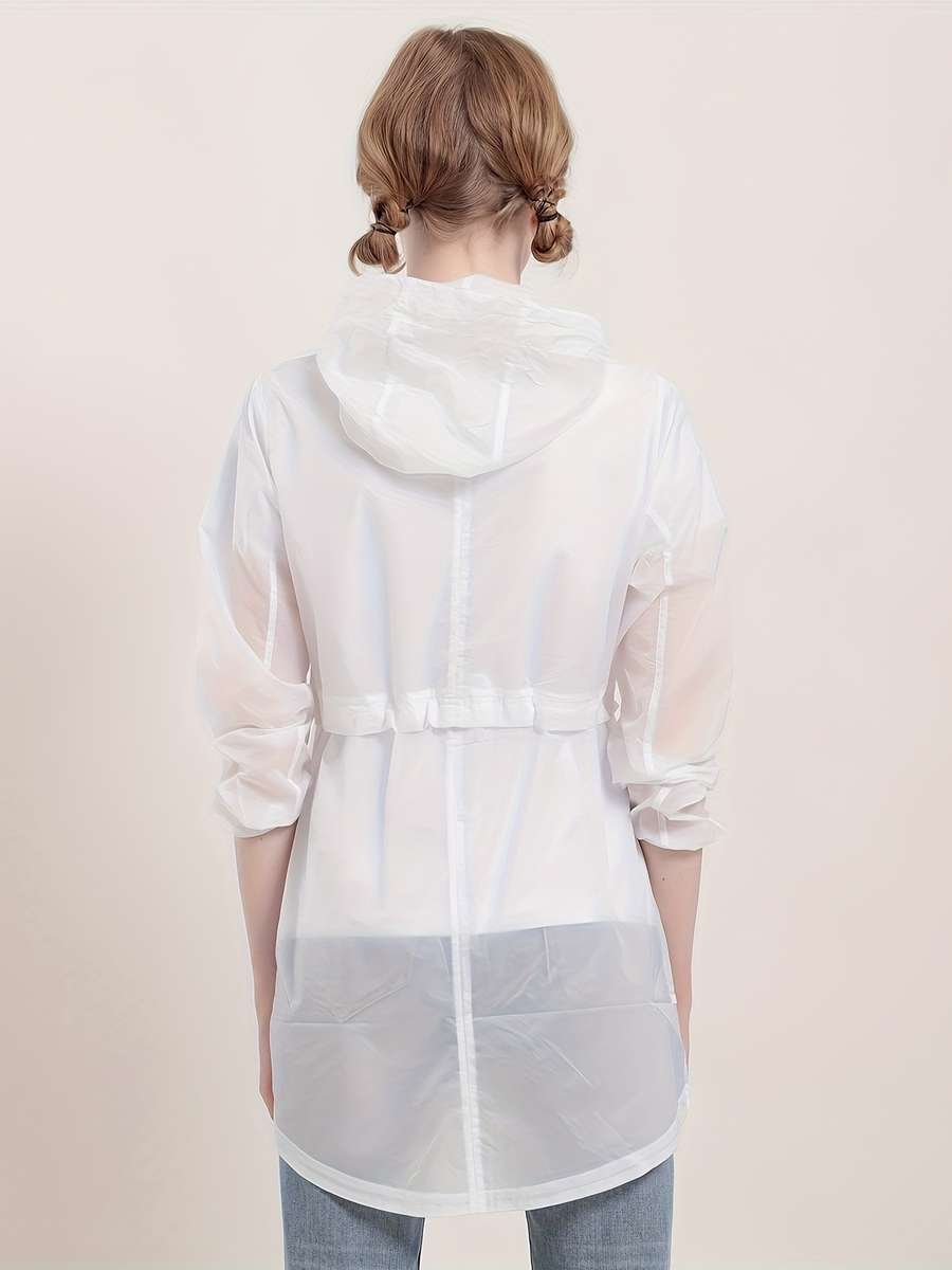 Raincoat White Size Asian S