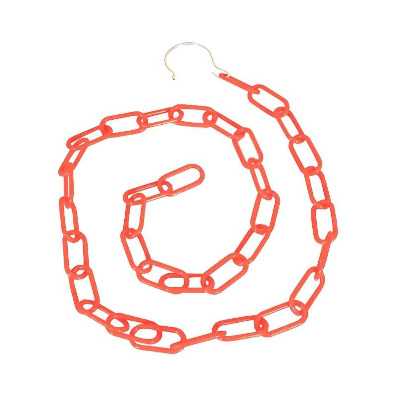 Clothes Rack Red Plastic Chain 18 Links Quantity