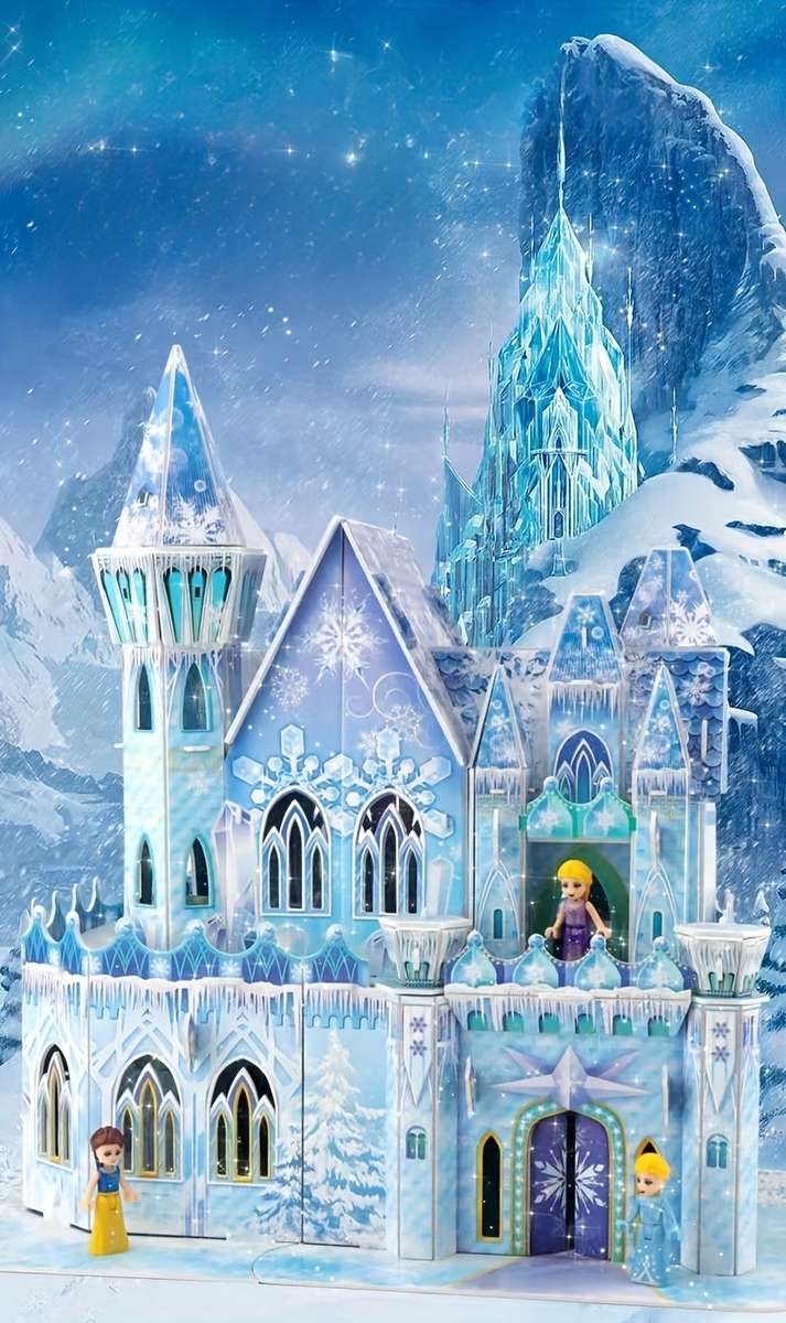 3D Building Model Puzzle Set Style Castle
