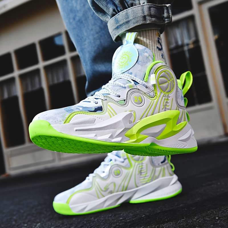 Sneakers Greenish Yellow Size Uk 7
