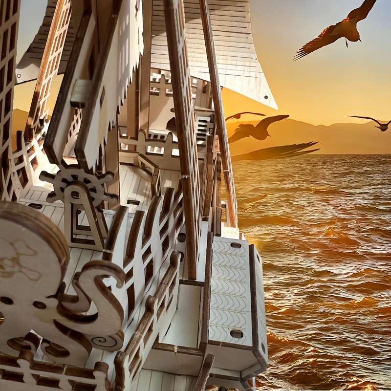 3D Jigsaw Puzzle Model Ship Model Pirate Ship