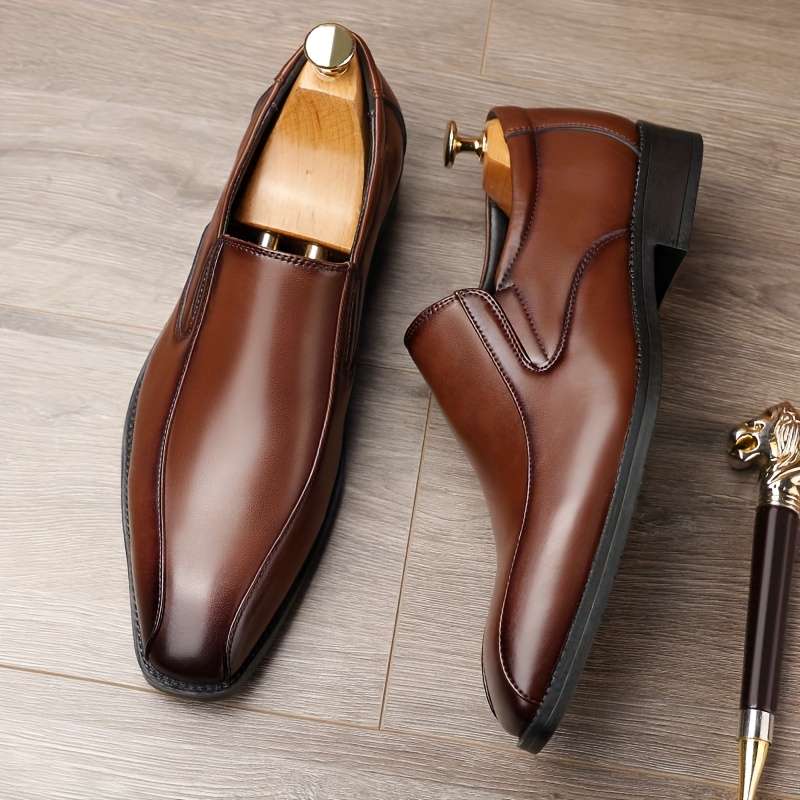 Mens Leather Shoes Color Black Sizeuk 8