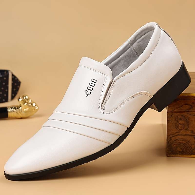 Mens Leather Shoes Color White Sizeuk 7