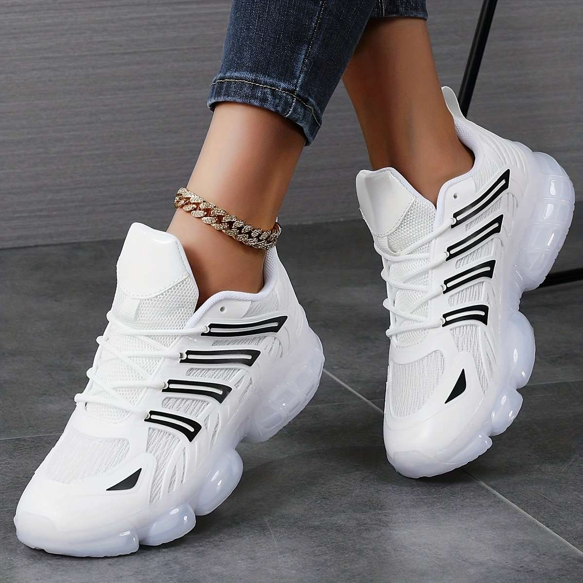 Women S Sneakers Color White Sizeuk 9.5