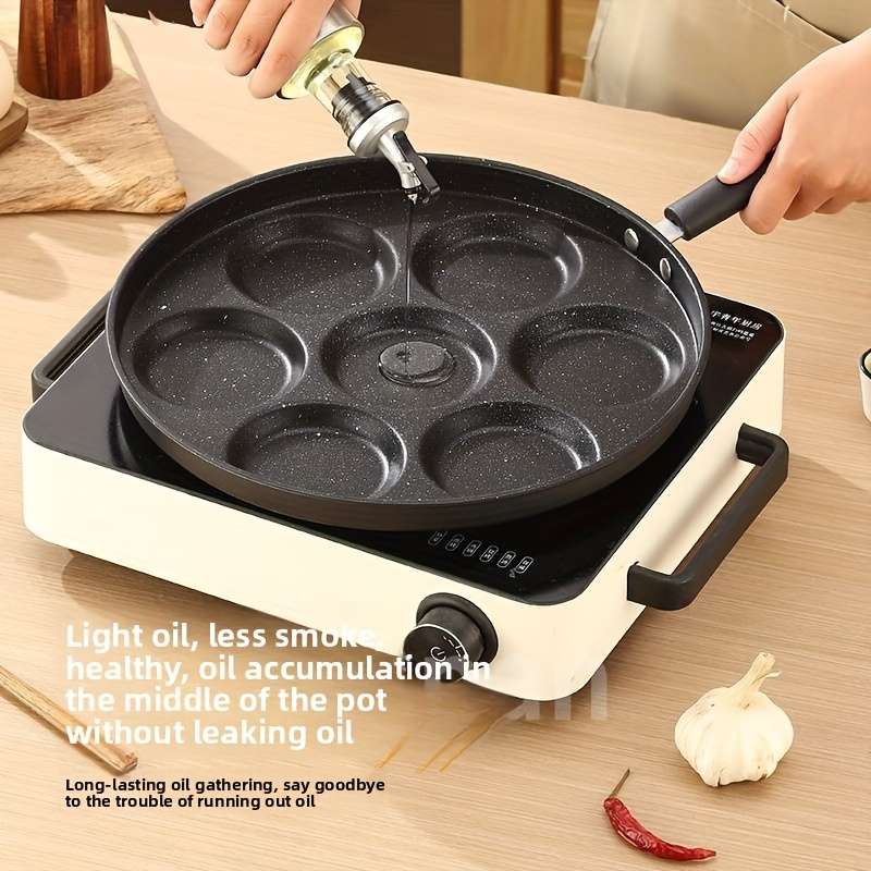 Frying Pan Color 7Compartment Frying Pan
