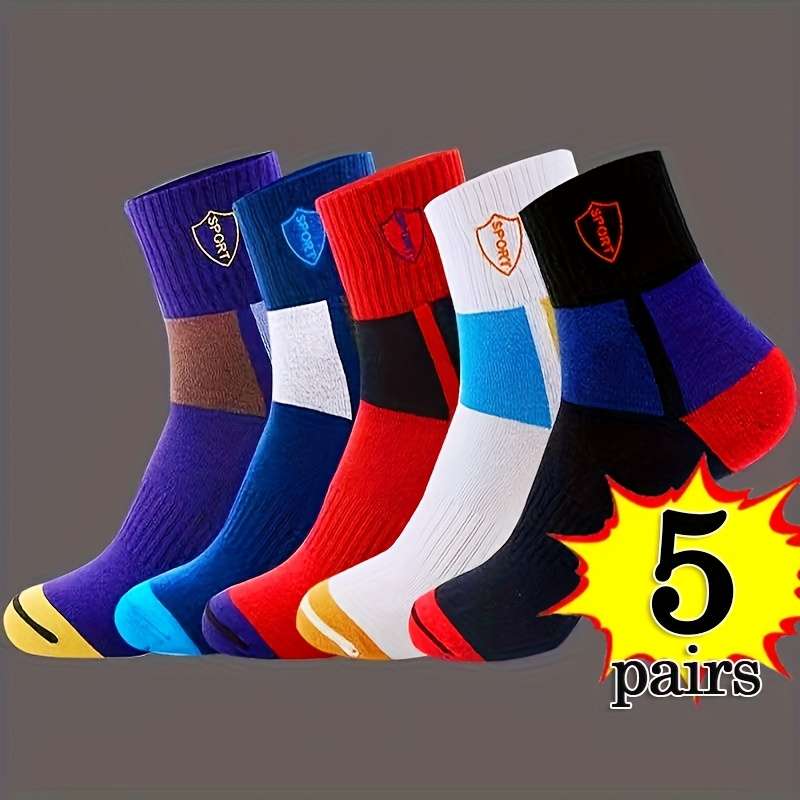 5 Pairs Mixed One Size High Elastic Socks