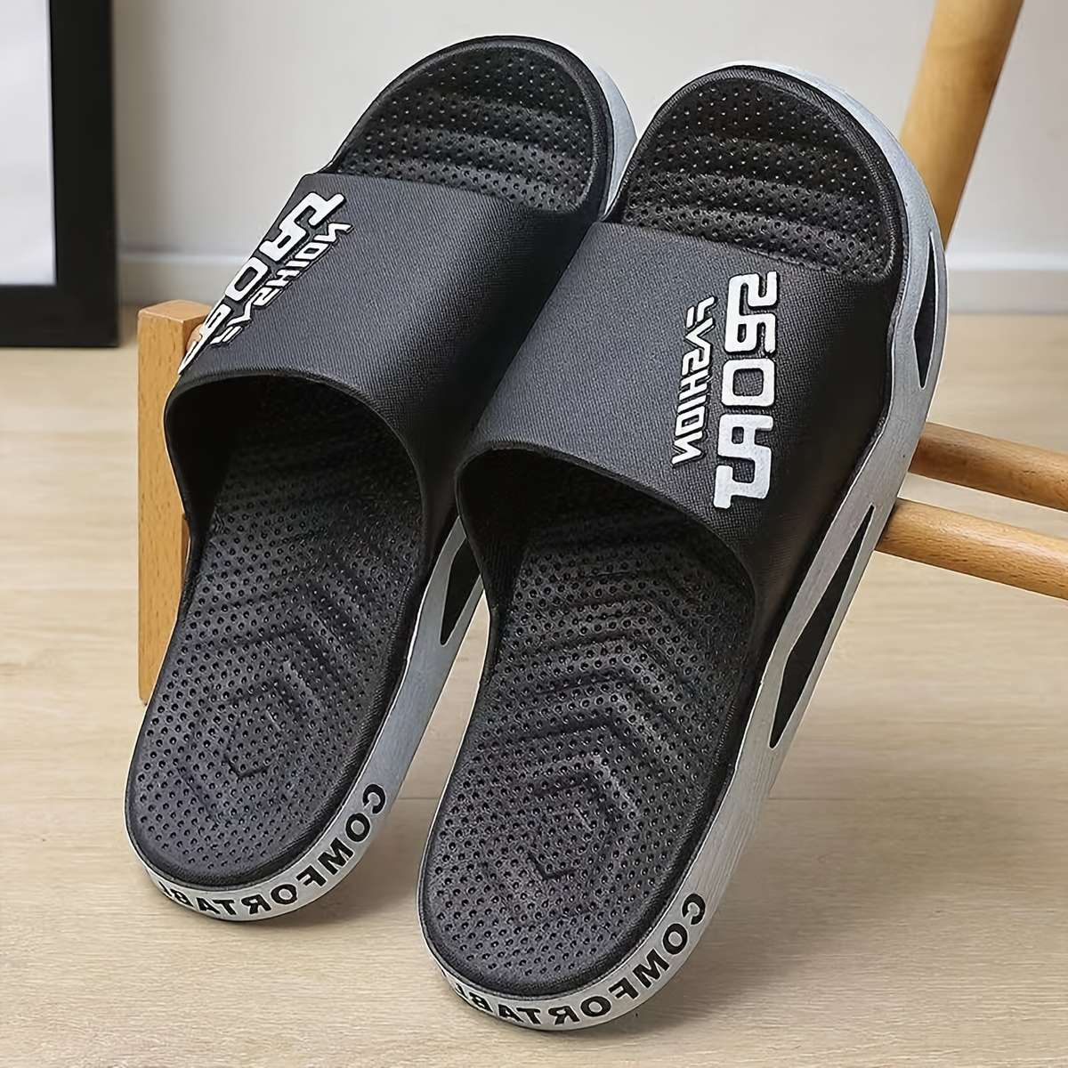 Men Slippers Summer Style White Size Uk 8.5 To 9