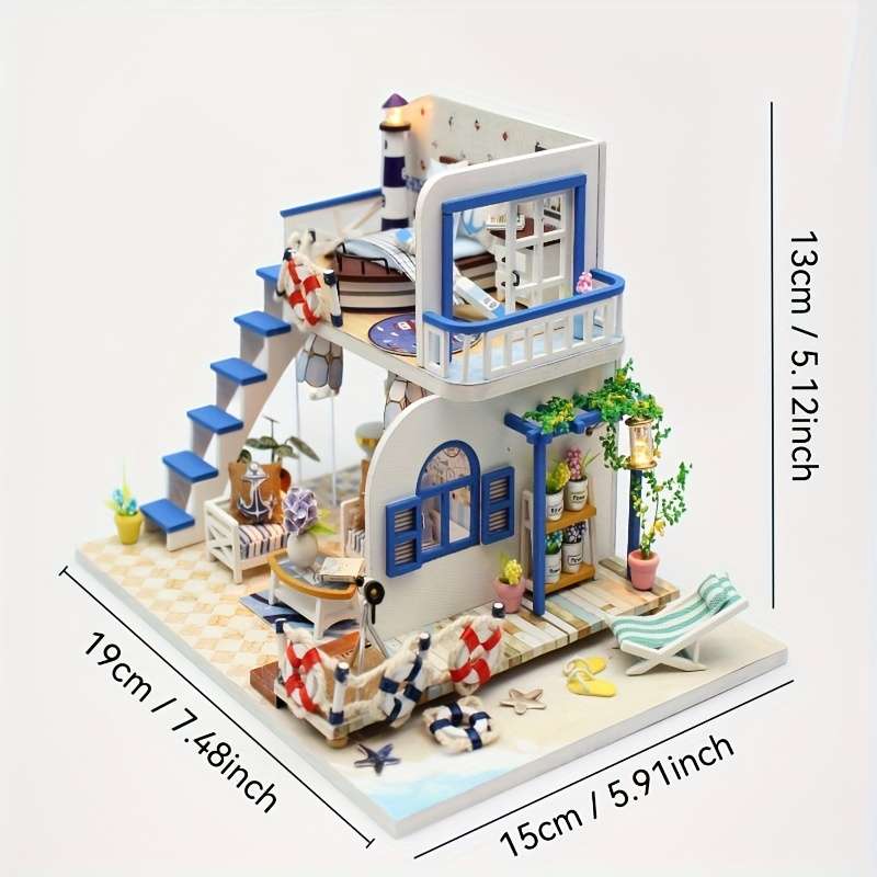 3D Model Desktop Ornaments Items Light Blue Coast  Tools