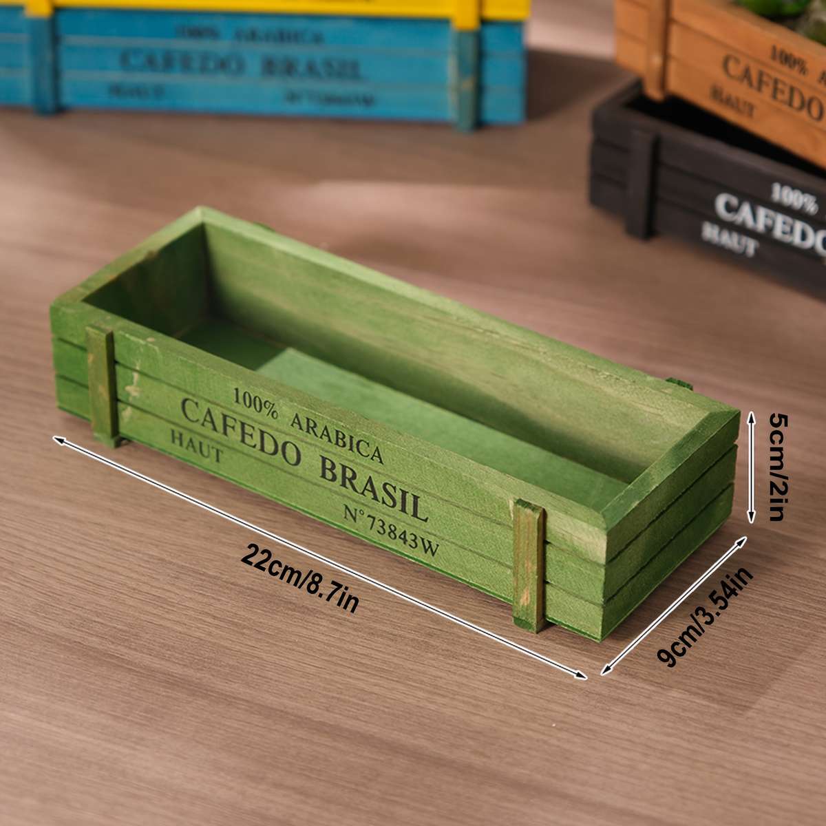 Minimalist Wooden Planter Box Storage Box Enhanced Security Professional Setup