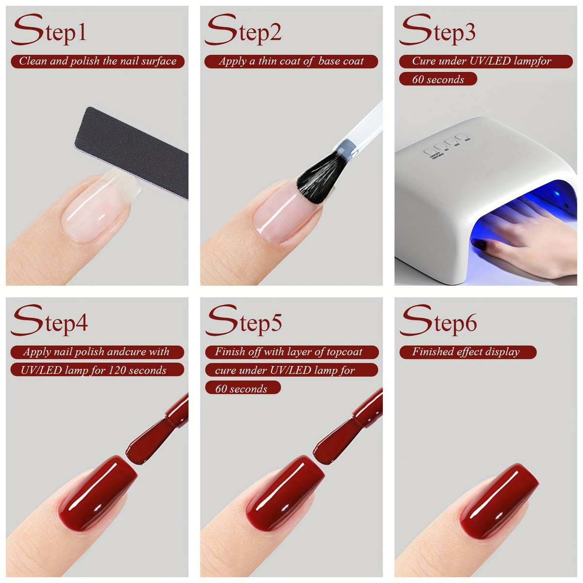 Nail Polish Color Doamine Gel 5Pcs 15Ml